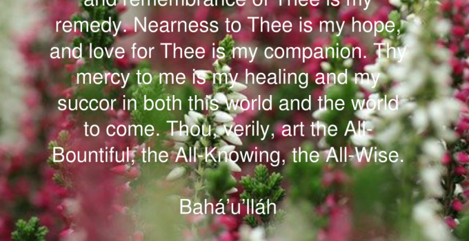 Healing Prayer Riverside CA - Thy Name is My Healing O my God